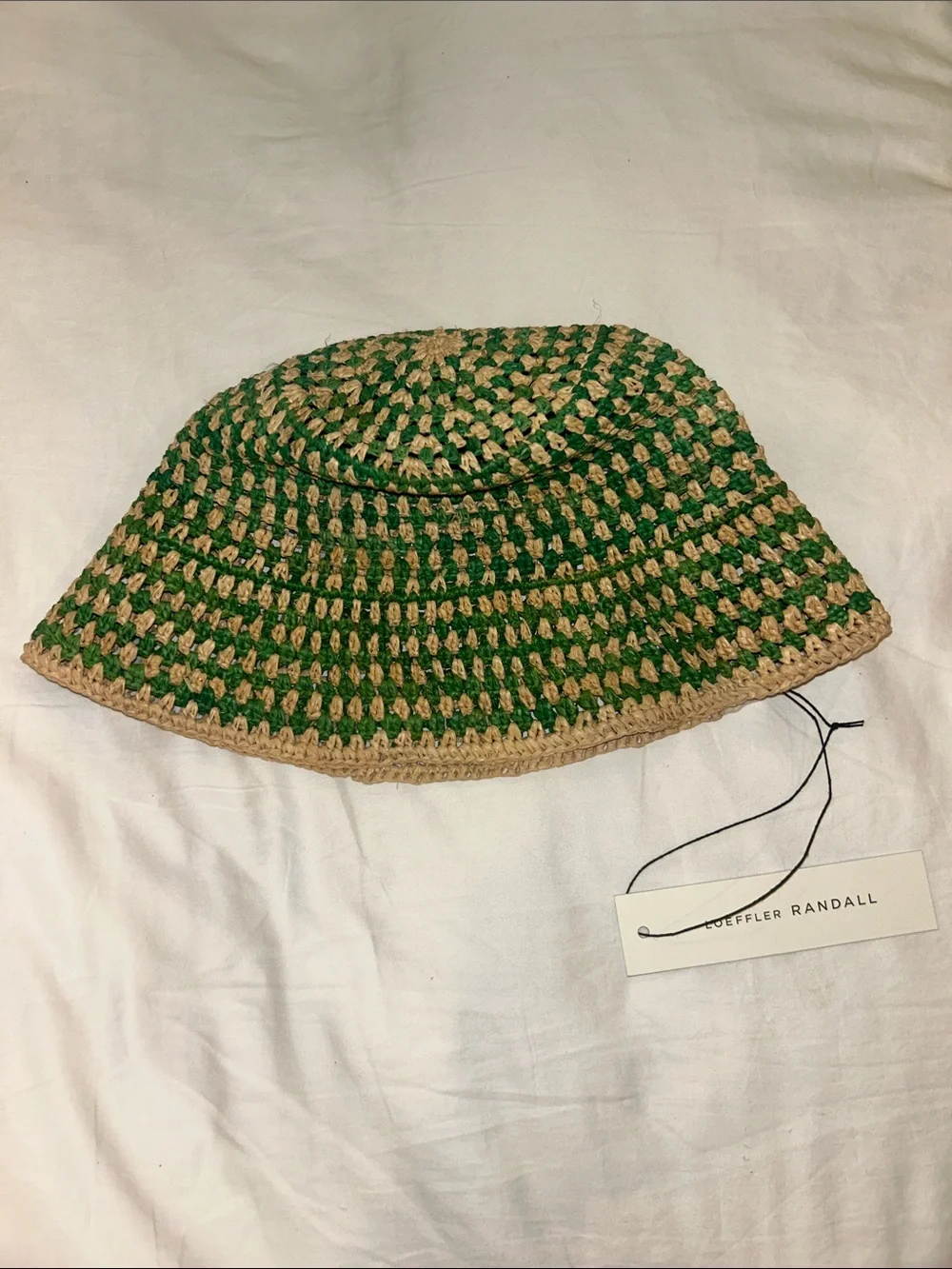 NWT Loeffler Randall Jocelyn Raffia Bucket Hat